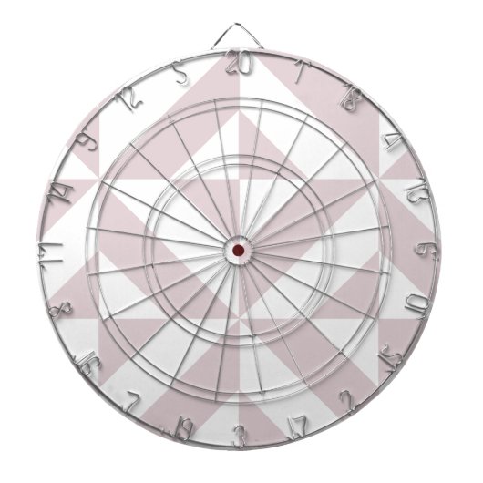 薄紫紫色のジオメトリックデコキューブパターン ダーツボード (正面)