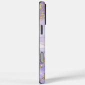 薄紫紫色の水彩色のインクをカスタマイズ可能 Case-Mate iPhoneケース (裏面 / 右)