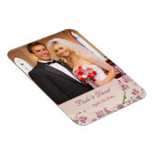 薄紫紫色の水色の花結婚式の引き出物 マグネット (右側)