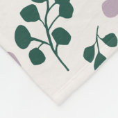 薄紫紫色の美学かわいいミニグルービーフラワーパ フリースブランケット (角)