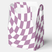 薄紫結婚パープルのコレクショ市松模様にン検査 フェイバーボックス (オープン)