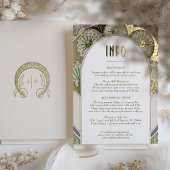 薄紫結婚パープルのINFOヴィンテージ新しいミュシャ 箔シーズンポストカード