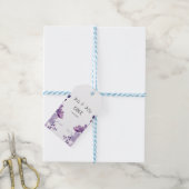 薄紫結婚フローラ ギフトタグ (より糸付き)