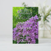 薄紫結婚紫ラエレガントベンダーフローラ 招待状 (スタンド正面)