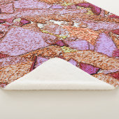 薄紫絵を描ピンク火山岩スケッチ シェルパブランケット (3/4)