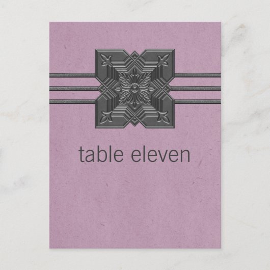 薄紫縁ど表葉書 ポストカード (正面)