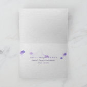 薄紫考える上の蝶 カード (内部)