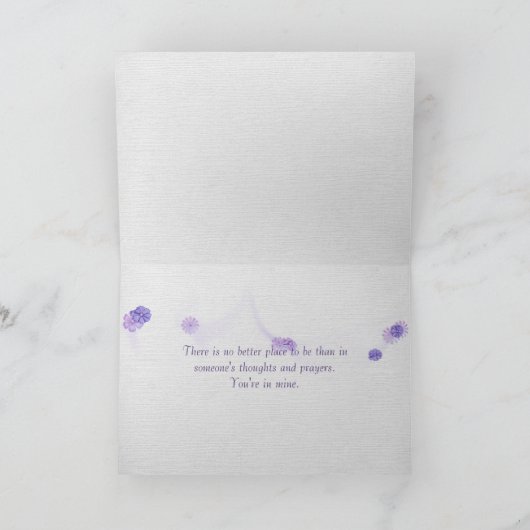 薄紫考える上の蝶 カード (内部)