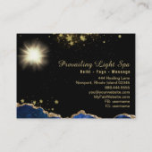 *~*薄紫色のエネルギー球の金ゴールド 名刺 (裏面)