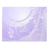 薄紫色の冬 ノートパッド (正面)