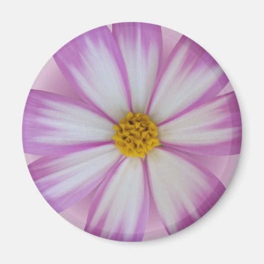 薄紫色の花 マグネット (正面)