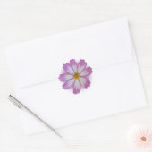 薄紫色の花 ラウンドシール (封筒)