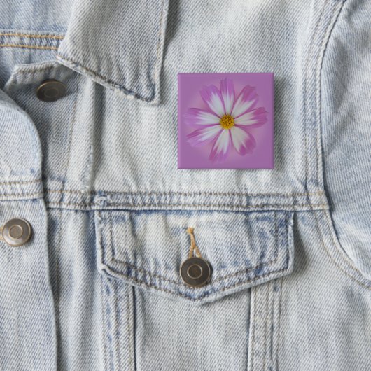 薄紫色の花 缶バッジ (インサイチュ)