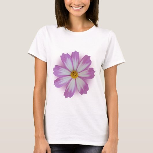 薄紫色の花 Tシャツ (正面)