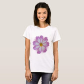 薄紫色の花 Tシャツ (正面フル)