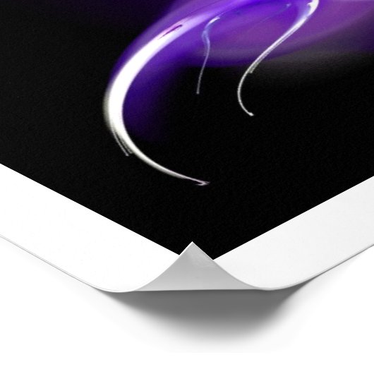 薄紫色の鳥 ポスター (角)