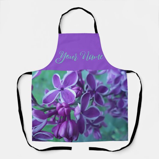 薄紫色 エプロン (正面)