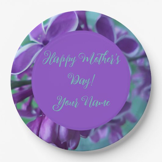 薄紫色 ペーパープレート (正面)