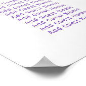 薄紫花の最初の聖体拝観表 ポスター (角)