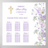 薄紫花の最初の聖体拝観表 ポスター (正面)