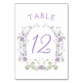 薄紫花の表の番号 テーブルナンバー (裏面)
