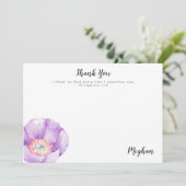 薄紫花パーソナライズされた聖なる書物、 経典サンキューカード サンキューカード (スタンド正面)