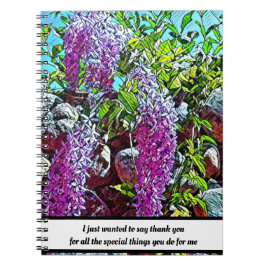 薄紫花咲き園 ノートブック