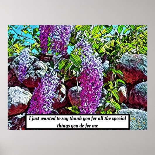 薄紫花咲き園 ポスター (正面)