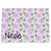 薄紫花大抱き枕 ラージペーパーバッグ (正面)