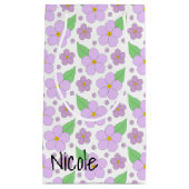 薄紫花小抱き枕 スモールペーパーバッグ (正面)