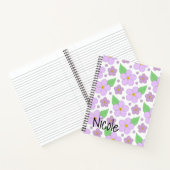 薄紫花手帳 ノートブック (内部)