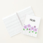 薄紫花手帳 ノートブック (内部)