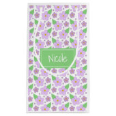 薄紫花柄抱き枕 スモールペーパーバッグ (正面)