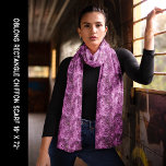 薄紫花模様（長方形型） スカーフ<br><div class="desc">The Lilac Flower Pattern Rectangle Long Scarf looks beautiful,  they will love it. Lilacs are beautiful flowers from the garden of vibrant colorful lilac shades.</div>