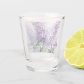 薄紫花水彩フローラ結婚ズ ショットグラス (裏面)