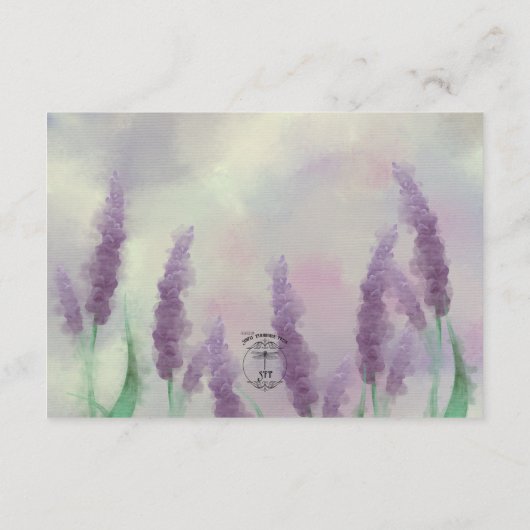 薄紫花畑モダン披露宴 エンクロージャーカード (裏面)