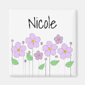 薄紫花磁石 マグネット (正面)