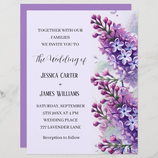 薄紫花素朴水結婚色 (正面/裏面)