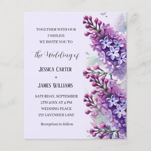 薄紫花素朴水結婚色 (正面)