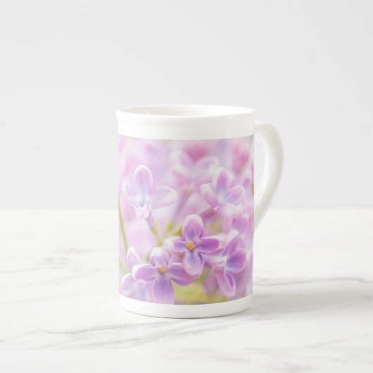 薄紫花霧 ボーンチャイナマグカップ (正面右)