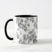 薄紫菊、水彩マグ マグカップ (左)