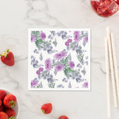 薄紫菊、水色 スタンダードカクテルナプキン (インサイチュ)