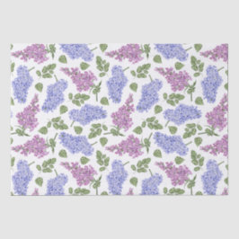 薄紫葉の花柄 薄葉紙