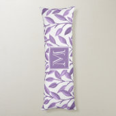 薄紫葉パーソナライズされた ボディピロー (裏面 (縦))