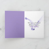 薄紫誕生日ブーケインスニーカー カード (内部)