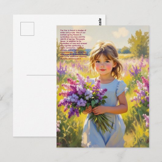 薄紫象徴 ポストカード (正面/裏面)