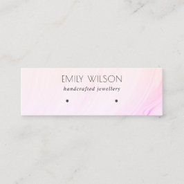 薄紫赤面黄色ホログラム波イヤリングディスプレイ スキニー名刺