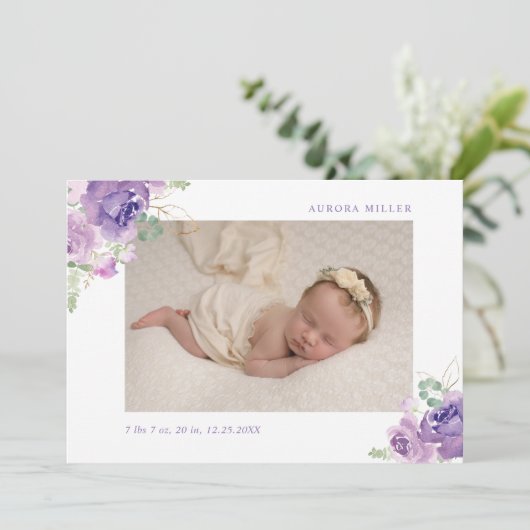 薄紫金ゴールドフローラの発生発表 案内状 (スタンド正面)