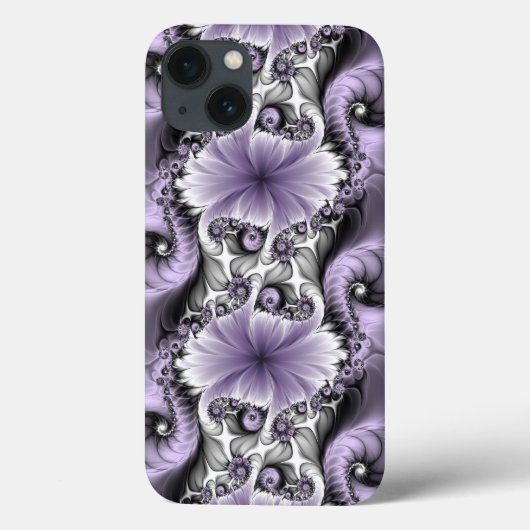 薄紫錯覚抽象芸術フローラフラクタルアートファンタジー Case-Mate iPhoneケース (裏面)