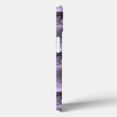 薄紫錯覚抽象芸術フローラフラクタルアートファンタジー Case-Mate iPhoneケース (裏面 / 右)